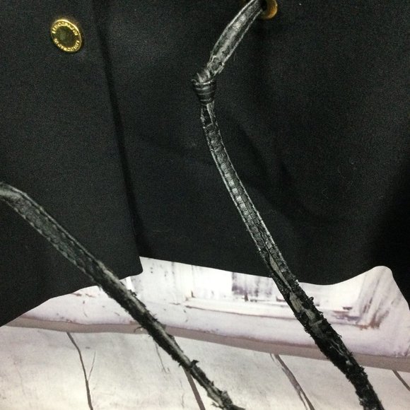 Les Copains Black Wool Blend Blazer Jacket 46 10 - Picture 8 of 12